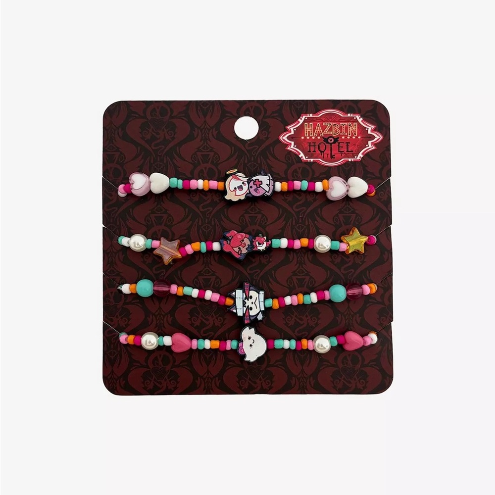 Hazbin Hotel Candy Bead Bracelet‎ Set Hot Topic